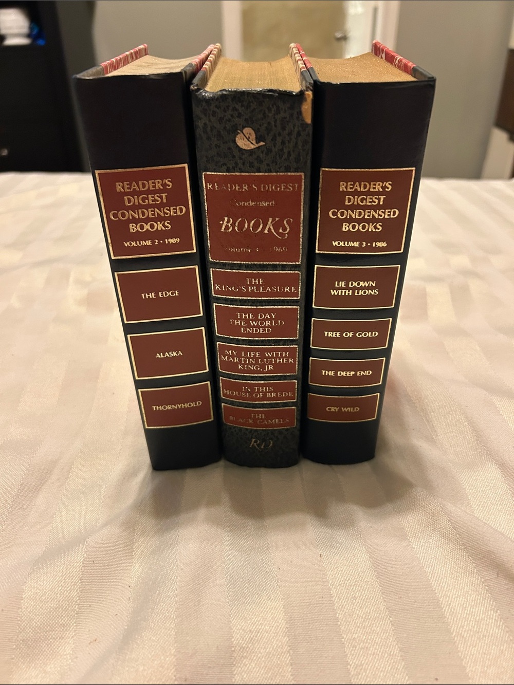 Reader's Digest Condensed Books Set - Black with Red Accents